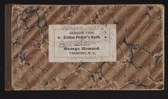 Elias Carr Papers, Box 26, Folder z, Cotton Books